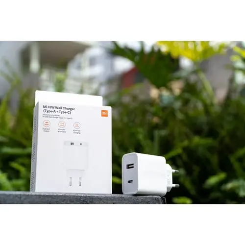 شارژر دیواری 33 ولت شیائومی مدل wall charger (1)